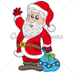 Cute-santa-claus-with-gifts