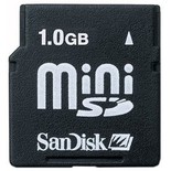 Sandisk Mini SD 1GB Memory Card 