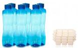 Tradus-set of six pearl pet bottles and guess ice trays 