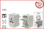 Universal All-in-oneTravel Plug Adapter With Pouch-Multi Power Socket 