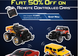 Get Flat 50% Off on Remote Controlled Cars