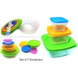 Microwaveable Food Storage Containers - Set of 7 