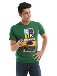 kook n keech men green cmyk typewriter t-shirt 