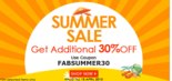 Get additional 30% off on Furniture