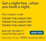 Expedia Summer Offer - Hotels Book 1 Night Get 1 Night Free