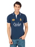 Sher singh men navy blue polo t-shirt 