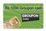 Money for Nothing! Rs. 1000 Groupon cash.