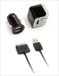 Griffin Dual USB Micro Car Charger + Travel Charger + Data Cable for iPhone/iPad