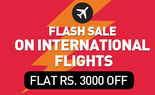 Get Rs.3000 off on international flights