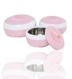 Princeware Pink Solar Casserole Set – 3 Pcs 