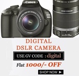 Tradus : Get Rs.1000 off on DSLR Cameras.