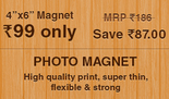 Zoomin: 4x6 photo magnet