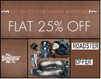 Get Flat 25% off on Roadster Products 