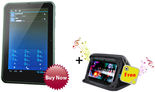 Ambrane A3-7 3G Calling Tablet with Music Carry Case (8 GB, Brown) 