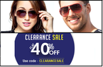 Get Flat 40% off on select sunglasses 