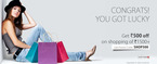 Get Rs.500 Off on purchase of Rs.1500