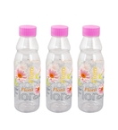 Nayasa Floral Print Plastic Water Bottle-Set Of 3.
