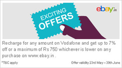 7% Off eBay Coupon with Mobile Recharge.