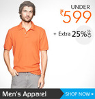 Fashion under Rs.599 + Save 25% More.