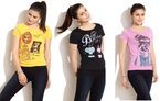 Get 3 ladies Jealous tshirt at Rs. 390.