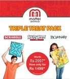 Mattel Games - Scrabble + Pictionary + Angry Birds 
