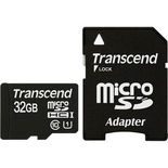 Transcend 32GB MicroSDHC Class 10 Premium Card (Black) 