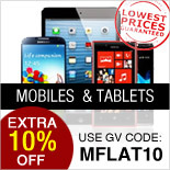 Flat 10% off on Mobile Phones and Tablets (Max Discount Rs. 2750)