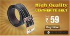 Belt Black Leatherite 