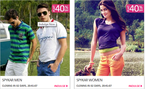 Flat 40% OFF + Extra Flat 10% OFF on Spykar Apparels
