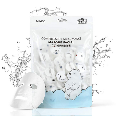 MINISO We Bare Bears Compressed Hydrating Masks Sheet