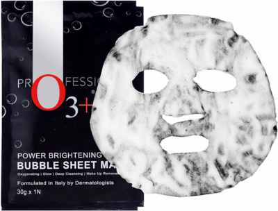 O3+ Power Brightening Bubble Sheet Mask for Glowing Skin