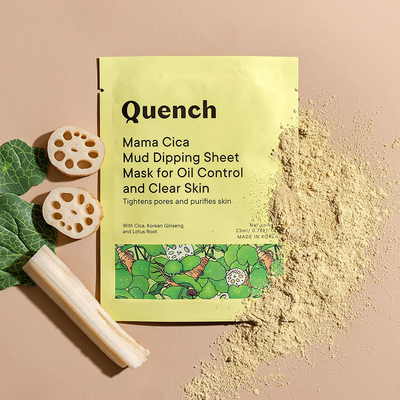 QUENCH Mud Dipping Korean Sheet Mask for Oil Control and Clear Skin