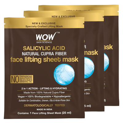 WOW Skin Science Salicylic Acid Face Lifting Sheet Mask