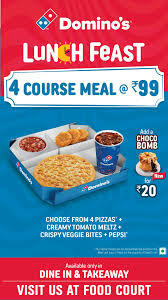 domino's pizza 4 course meal ₹99 offer