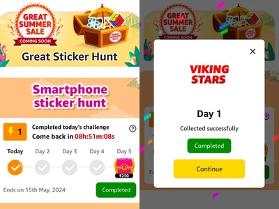 amazon smartphone sticker hunt day 1 challenge completed