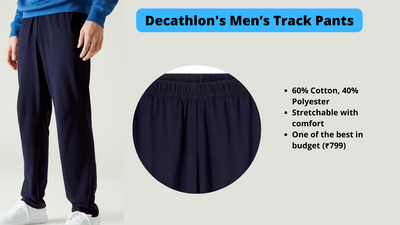 Decathlon best track pants for men under 1000