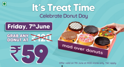 Mad Over Donuts New Offer at Only Rs. 59!