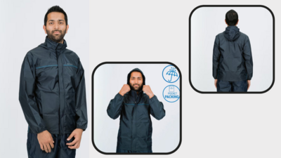Decathlon Men’s Waterproof Hiking Raincoat Jacket