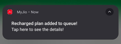 Jio, airtel, vi plan queue options
