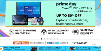 Prime Day Electronics offers in Amazon India Sale 2024