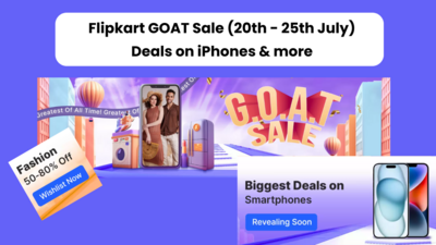 Flipkart GOAT Sale (20th - 25th July) Deals on iPhones & more