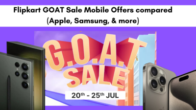 Flipkart GOAT Sale Mobile Offers compared (Apple, Samsung, & more)