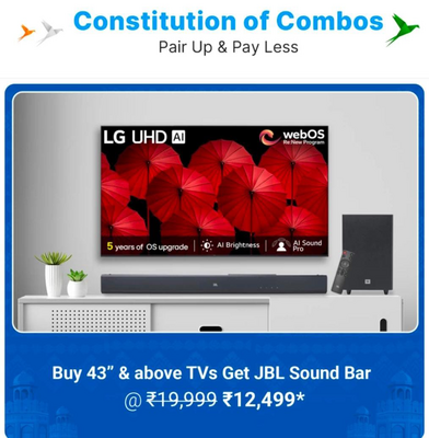 Flipkart Flagship Sale Smart TV Offers from Samsung, LG, Sony and more
