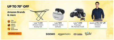 Great Freedom Festival Sale offers on Amazon Brands