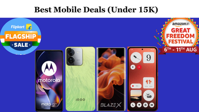 Best Mobile Deals in Amazon Independence Sale & Flipkart Flagship (Under 15K)