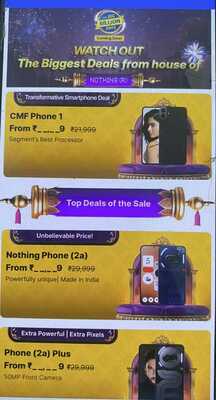 Nothing & CMF Mobile Deals on Flipkart BBD Sale 2024