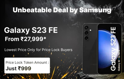 Samsung S23 FE Big Billion Days Sale price at ₹27,999