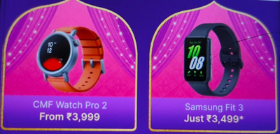 CMF Watch Pro 2 at ₹3999 or Samsung Fit 3 at ₹3499, which smartwatch to buy in Flipkart Big Billion Days Sale