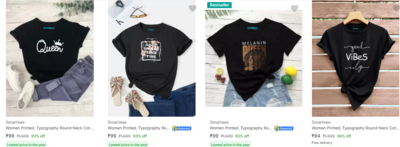 Flipkart Big Billion Days Offer on Women Tops & T-Shirts (Flat 90% OFF, starting ₹99)