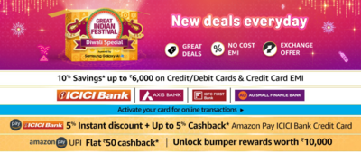 Amazon Diwali Special Sale by Great Indian Festival 2024